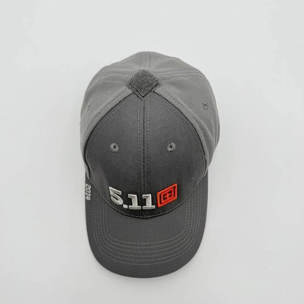 5.11 Tactical Baseball Cap Mens OSFM Gray Ripstop Mesh Back Outdoor Hat Utility